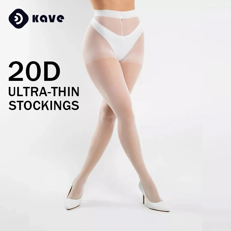 20D ultra-thin stockings with Kave branding on a white background