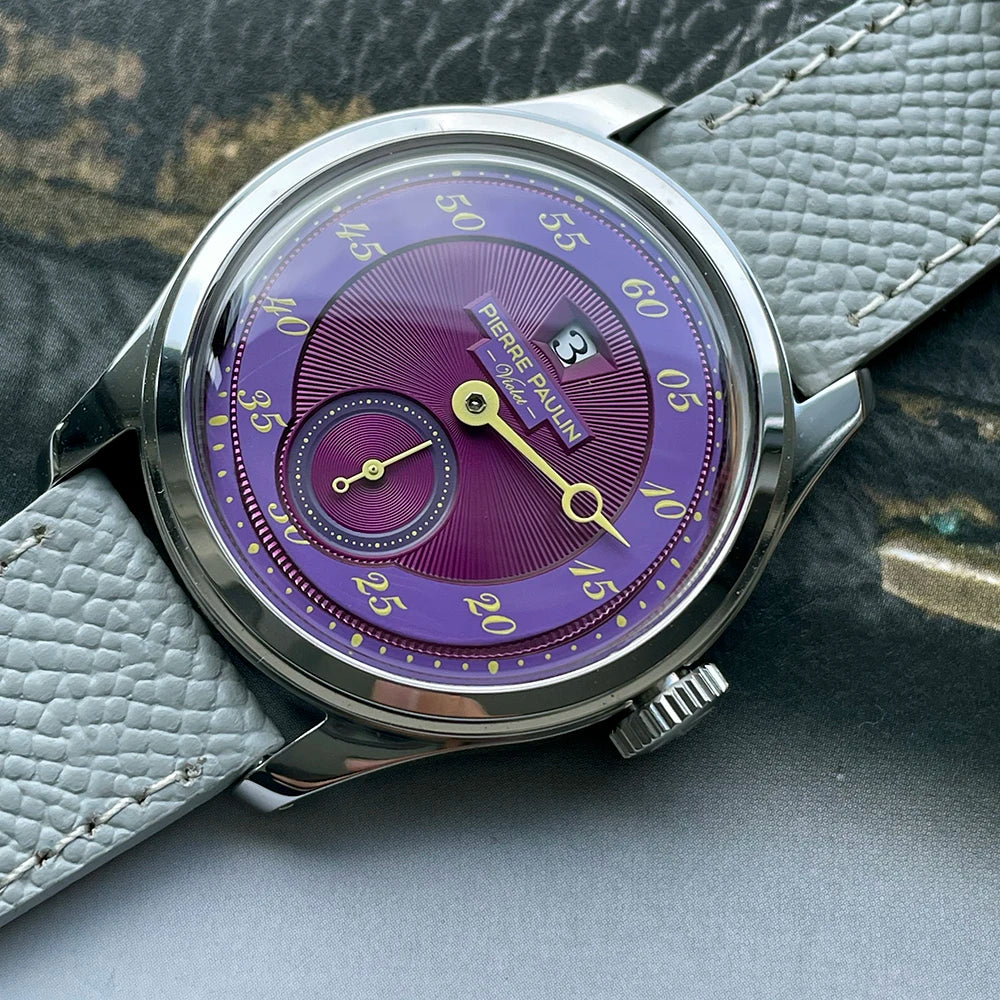 Vexaroa Jumping Hour Automatic Watch, 38mm Vintage Men's Date Dial