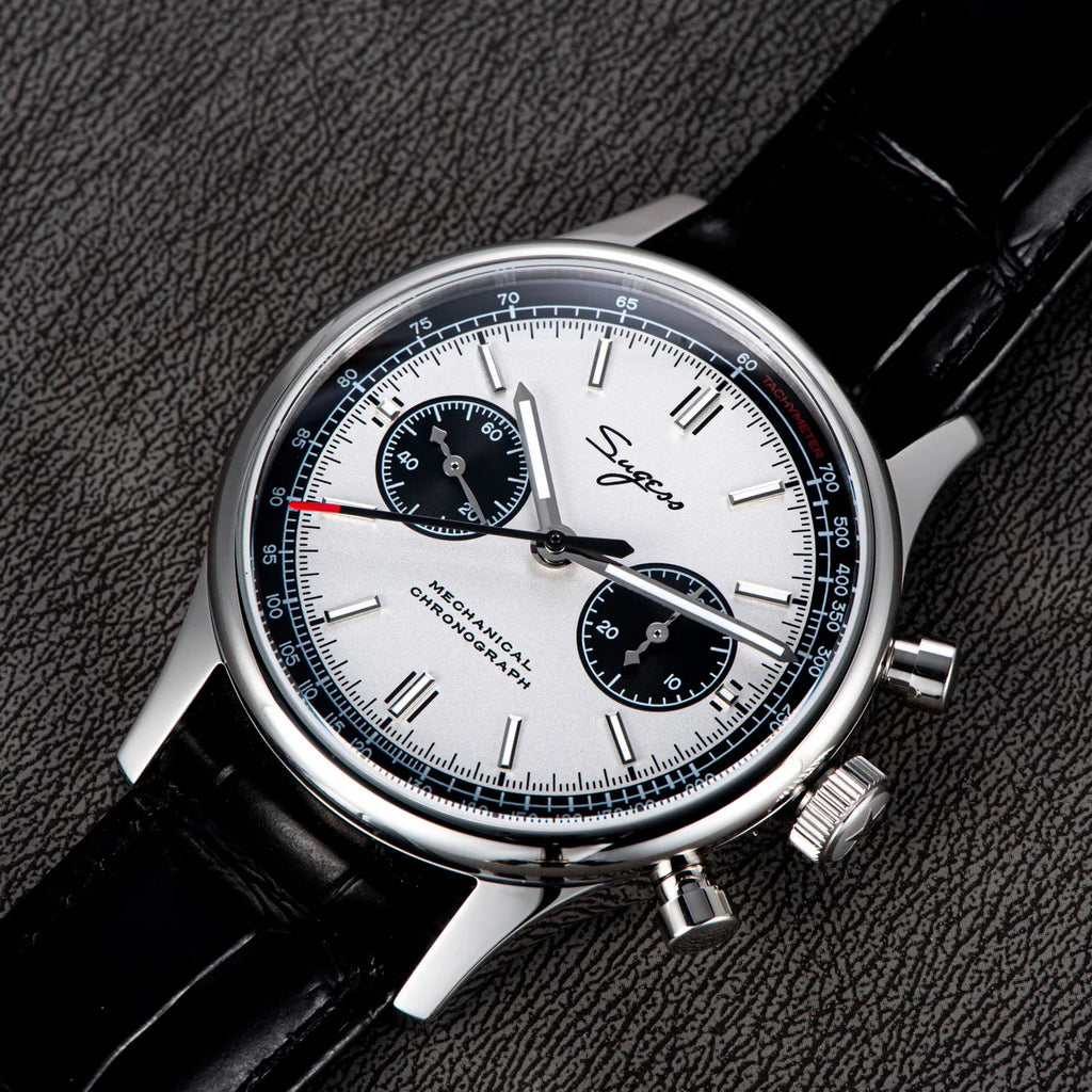 Vexaroa Pilot Chronograph Watch Seagull ST1901 Panda