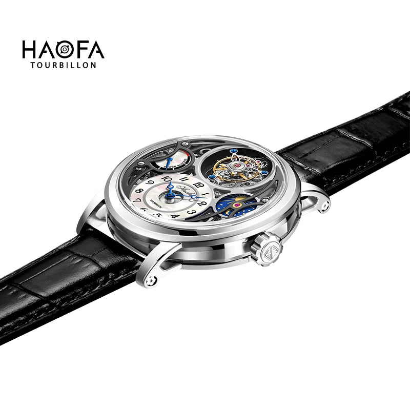 Tourbillon Moon Phase Skeleton Sapphire Watch | Vexaro