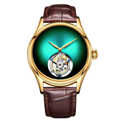 AESOP Top Brand Luxus-Uhr 100% authentisches Tourbillon Herrenuhrwerk mechanisch Saphirglas Skelettuhren für Herren