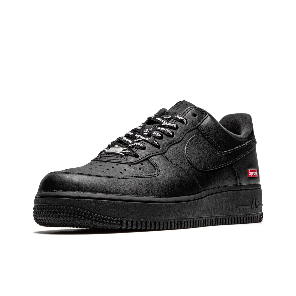 Nike x Supreme Air Force 1 Box Logo Fashion Low top Skateboard Shoes Unisex Black CU9225-001