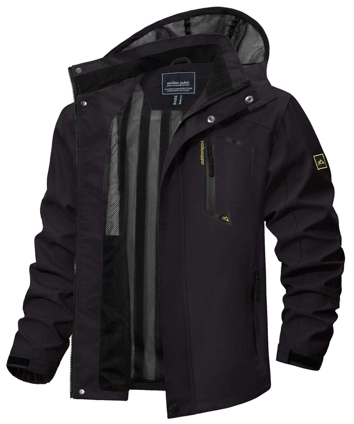 Vexaroa Men's Lightweight Mesh-Lined Rain Jacket