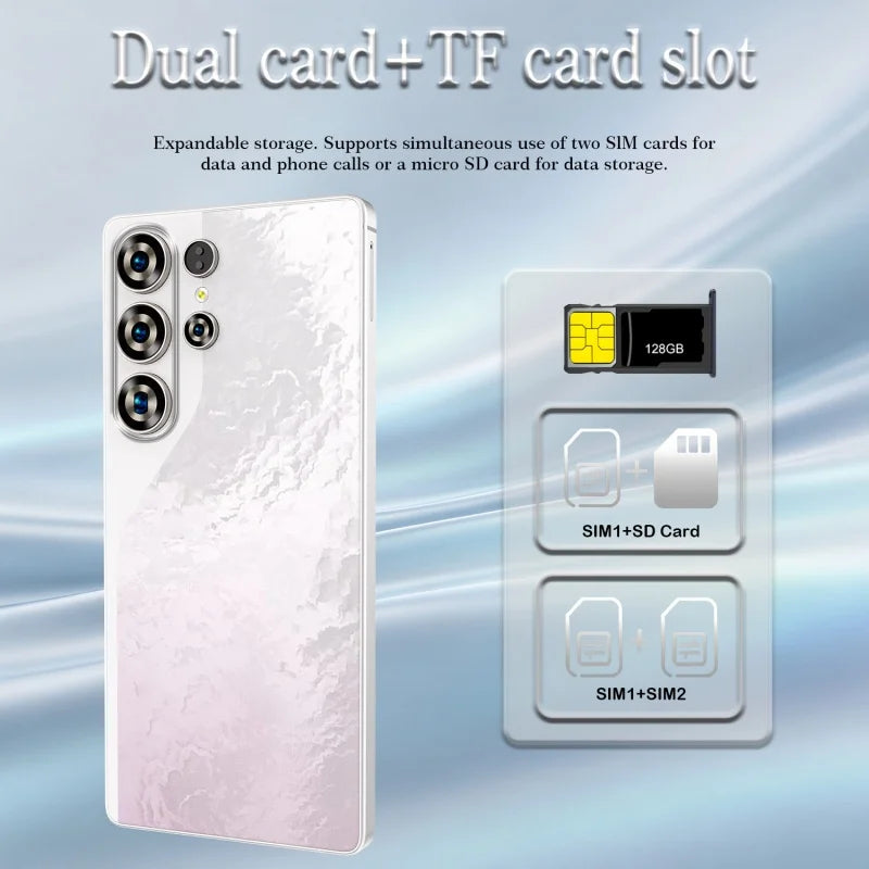 S26 Ultra Celulares Android Moblie Smartphone Original 6.9 Inch Phones Global Version Unlocked 5G Dual Sim CellPhones AB25