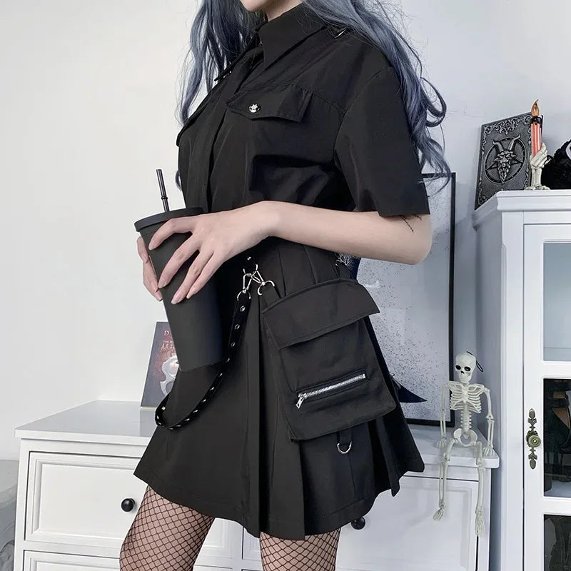 Vexaroa Mini Skirt – Bandage High Waist Streetwear