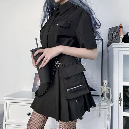 Vexaroa Mini Skirt – Bandage High Waist Streetwear