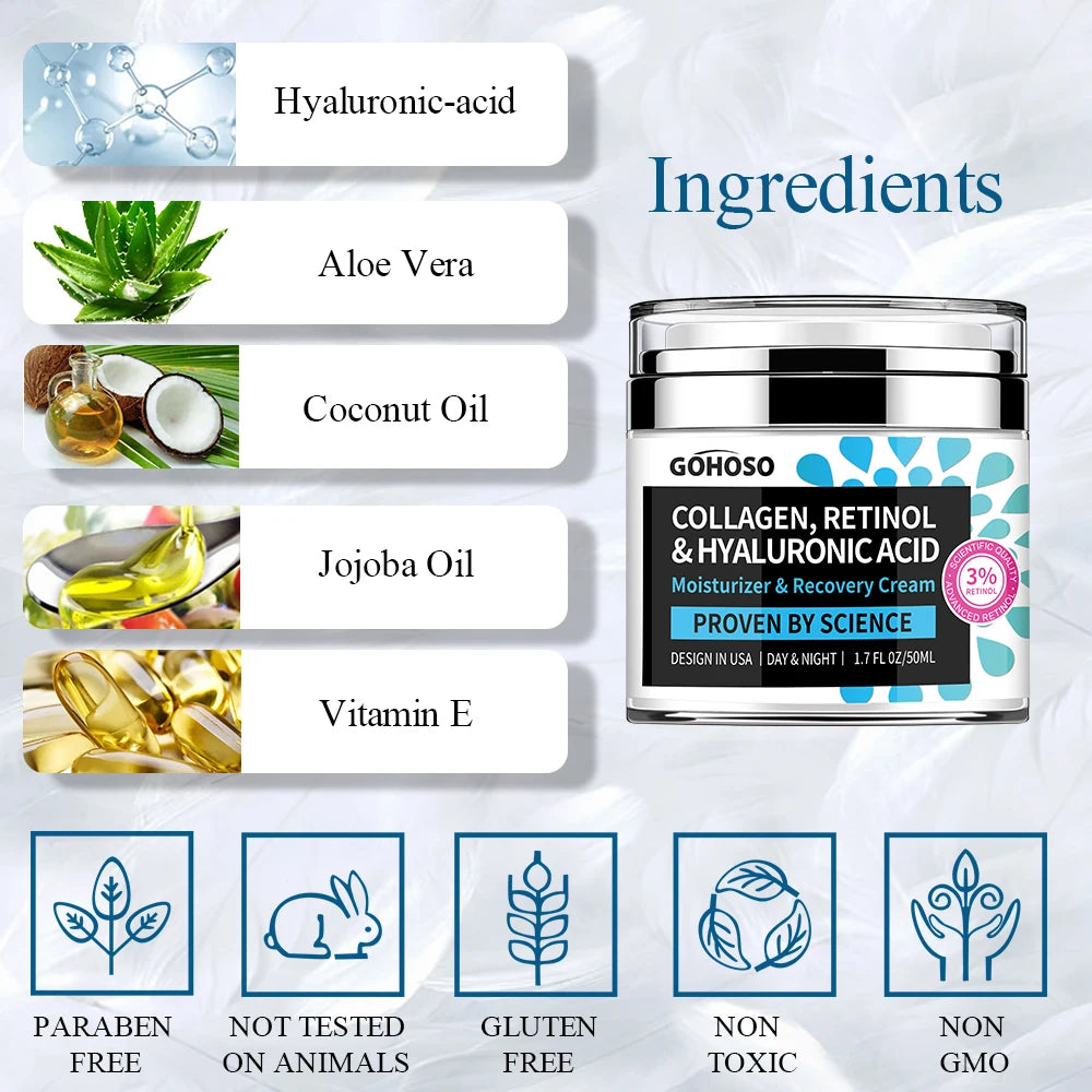 Vexaroa Collagen Retinol Face Cream – Firming & Anti-Aging