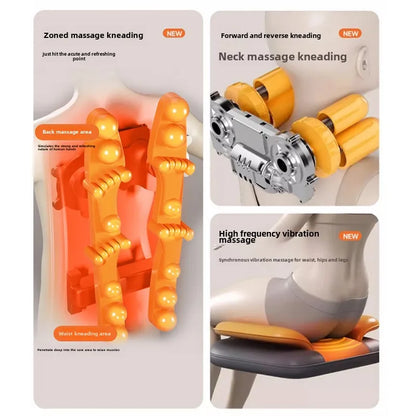 Vexaroa Full Body Kneading Massage Chair Cushion Neck & Back
