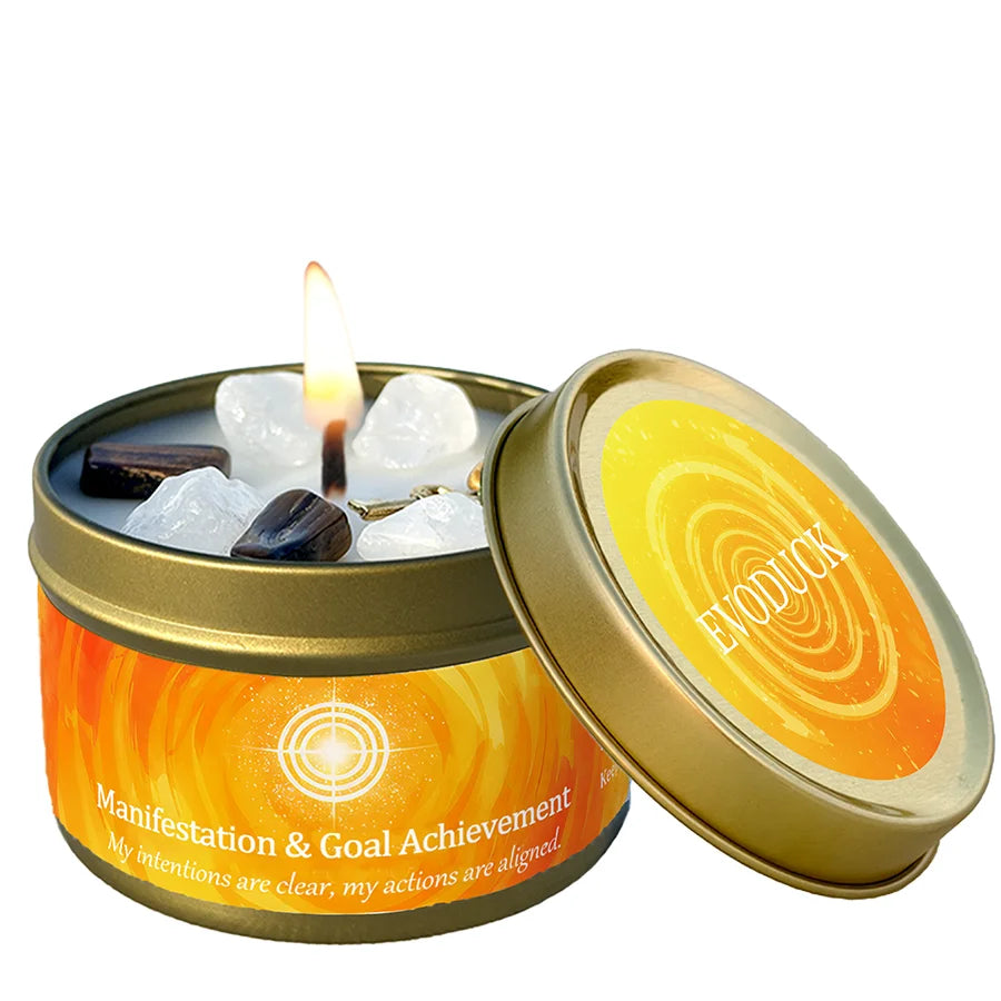Vexaroa white sage frankincense crystal candle - image 11