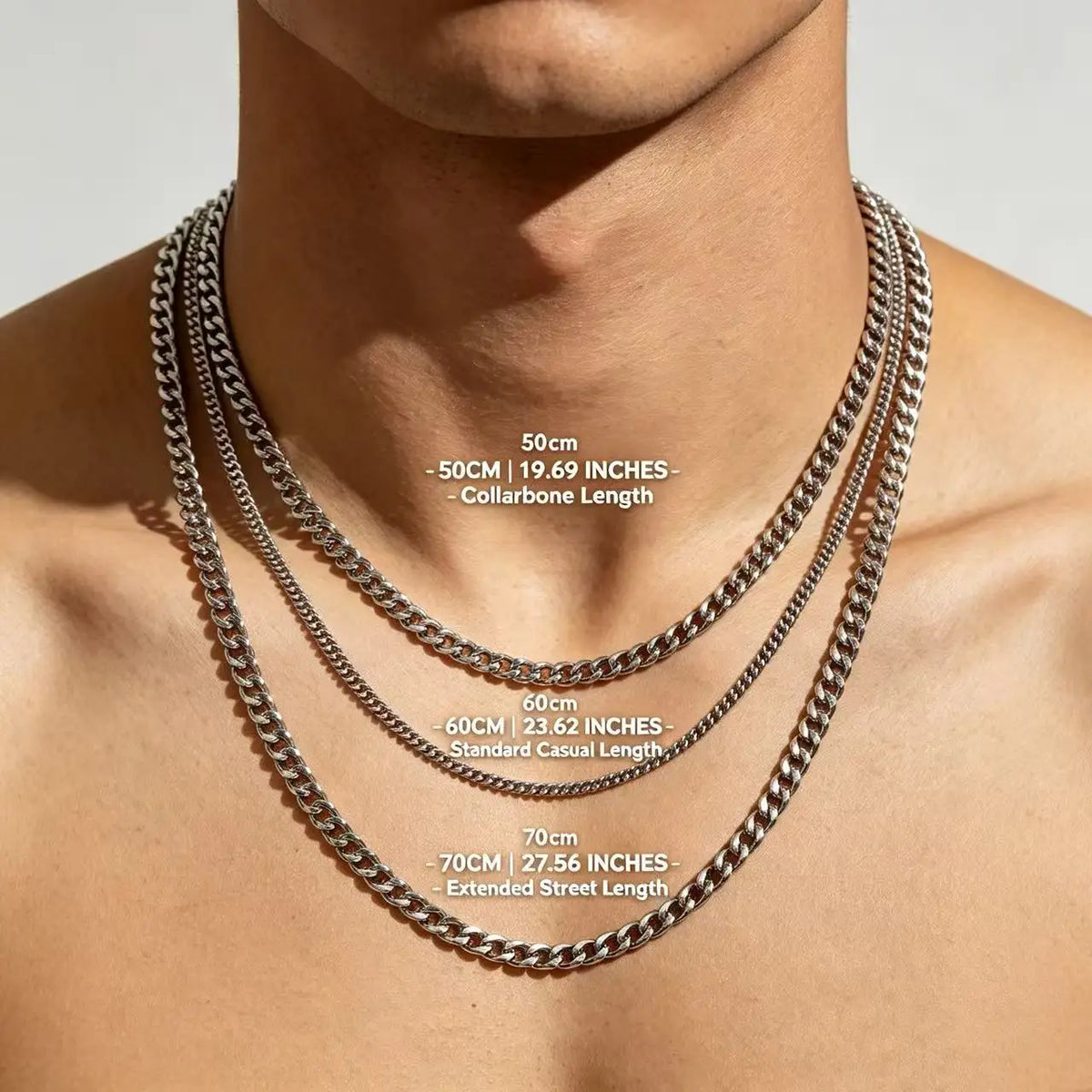 Vexaroa 316L Stainless Steel Cuban Link Necklace — Vexaroa product image 6