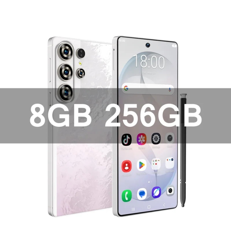 S26 Ultra Celulares Android Moblie Smartphone Original 6.9 Inch Phones Global Version Unlocked 5G Dual Sim CellPhones AB25