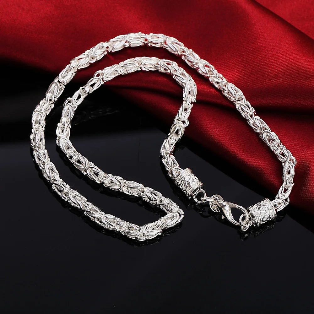 Vexaroa 925 Silver Retro Men's Necklace product photo, view 5