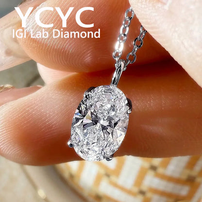 Vexaroa 14K Gold Lab-Grown Diamond Pendant Necklace