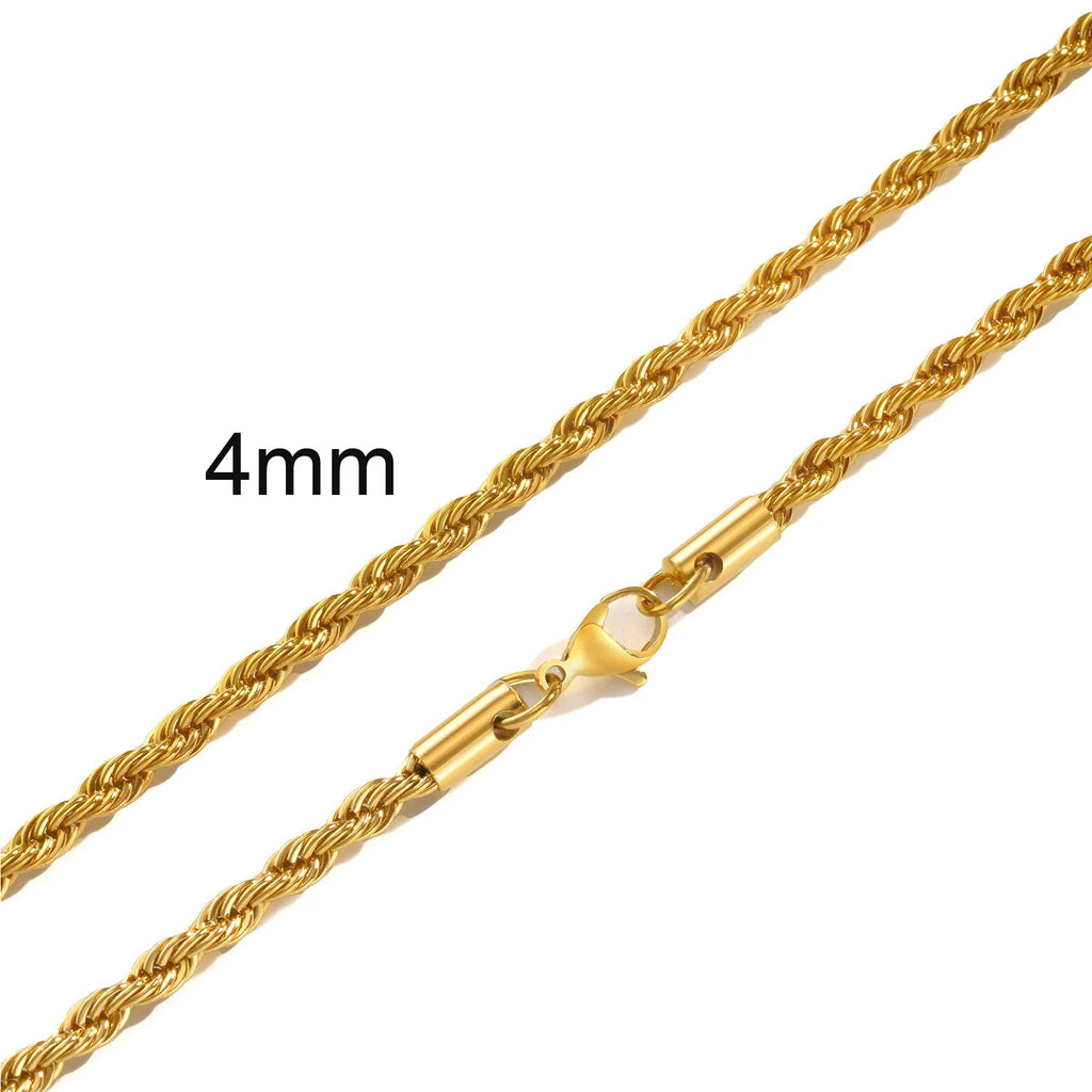 Vexaroa Gold-Tone Twisted Rope Chain Necklace — Vexaroa product image 61