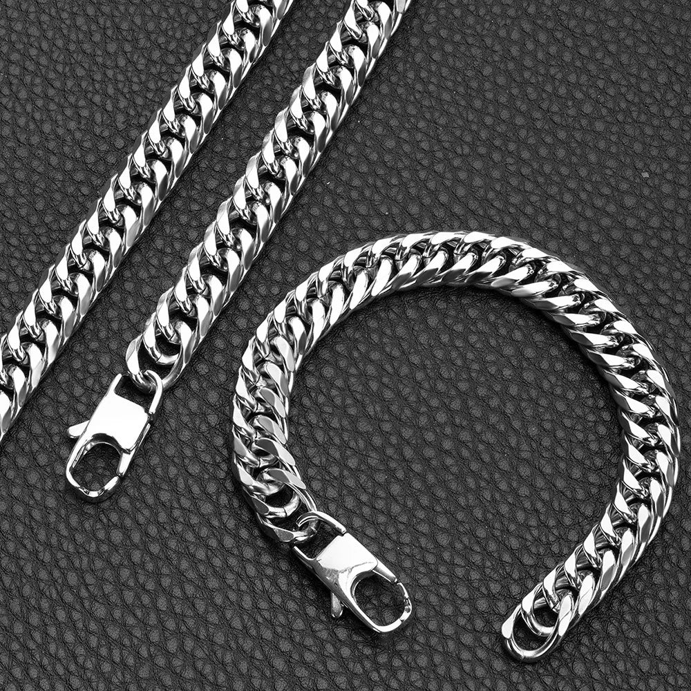 Vexaroa 316L Stainless Steel Cuban Link Necklace — Vexaroa product image 3