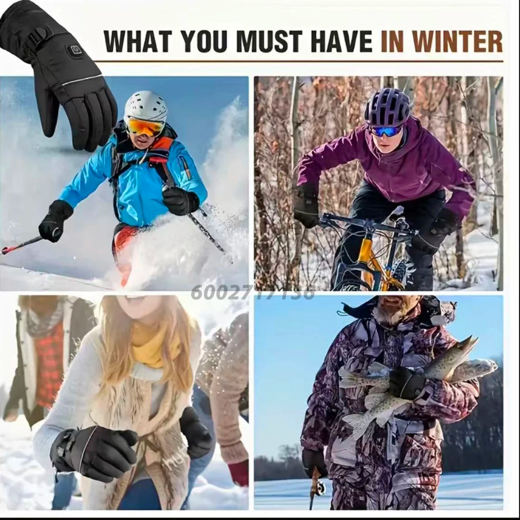 Vexaroa Electric Heated Ski Gloves 5000mAh Waterproof Winter