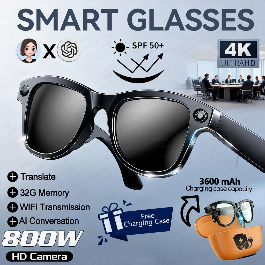 Vexaroa 4K AI camera glasses with 32GB memory and translation — product image 7