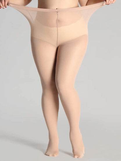 Black Solid Color Plus Size Pantyhose Ultra-thin Nylon Stocking Slim High Quality Tights