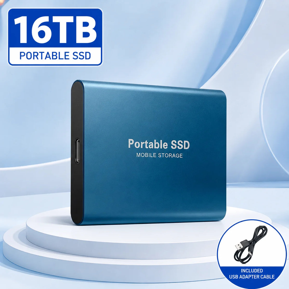 Vexaroa 1TB Portable SSD USB 3.0 Type-C – Plug & Play Drive