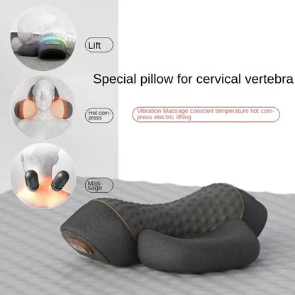 Vexaroa Electric Neck Massager Pillow Heat Vibration Traction
