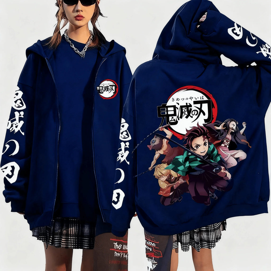 Vexaroa Devil Killer Anime Zip Hoodie — product image 3