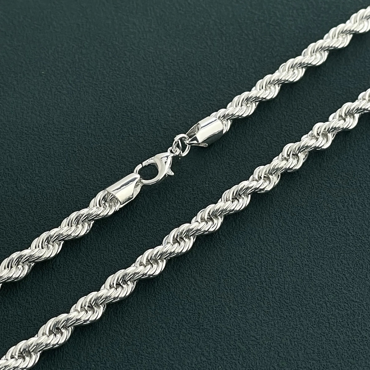 Vexaroa 925 Silver Twisted Rope Necklace product photo, view 1