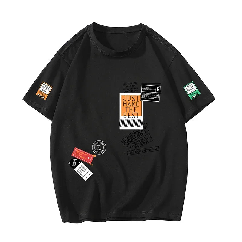 Vexaroa men's oversized letter graphic T-shirt product image 3