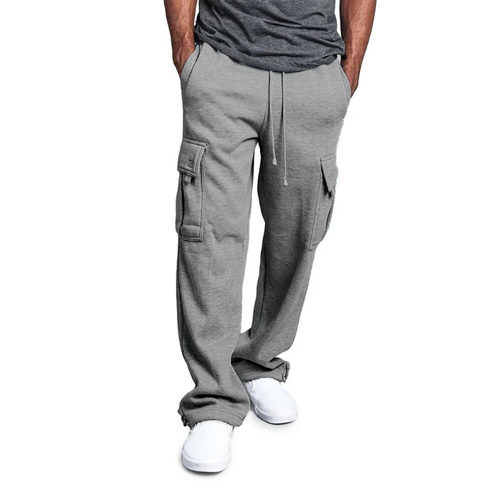 Vexaroa Men's Straight Jogger Sweatpants Multi-Pocket