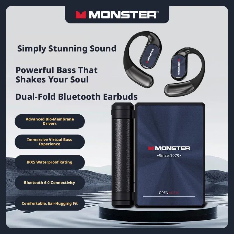 Vexaroa Monster AC530 open-fit wireless Bluetooth sports headset — product image 3