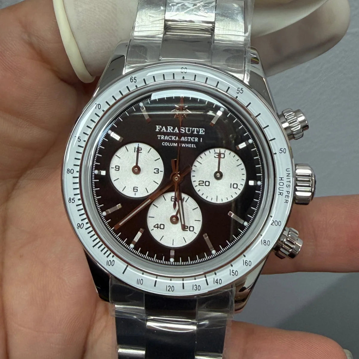 39 mm Chronograph Automatic Watch for Men, Sapphire, 5 ATM | Vexaroa