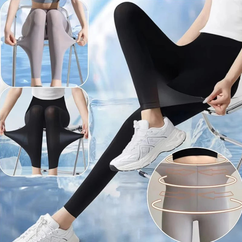 Vexaroa Silky Summer High-Waist Yoga Leggings
