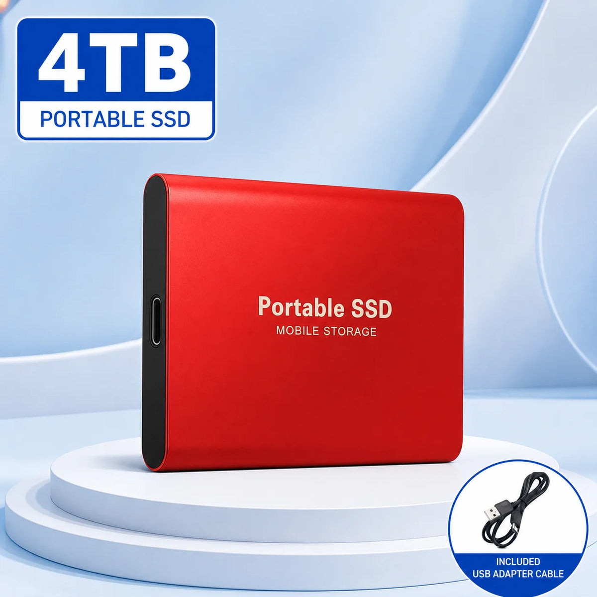Vexaroa 1TB Portable SSD USB 3.0 Type-C – Plug & Play Drive