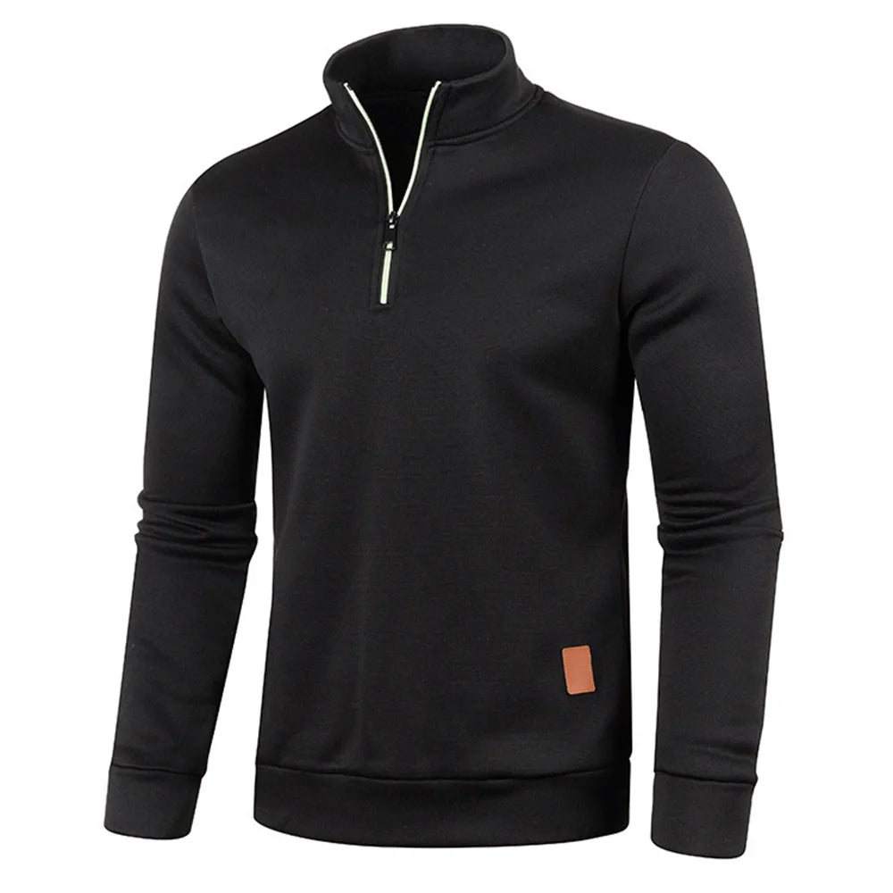 Vexaroa Men's Half-Zip Mock-Neck Sweatshirt — product image 37