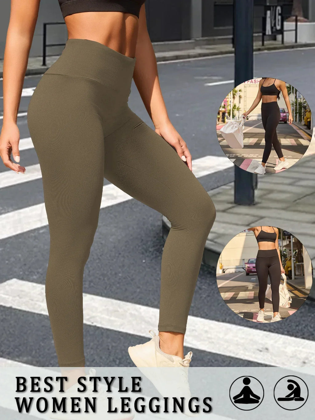 Vexaroa Super Soft High-Waist Tummy Control Leggings