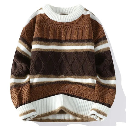 Vexaroa Men's Thick Wool-Blend Pullover Sweater M–3XL