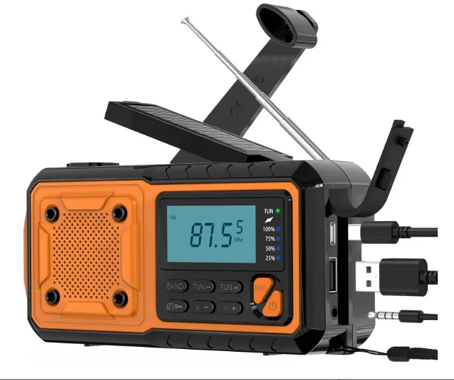 Vexaroa 4000mAh emergency solar crank radio — product image 7