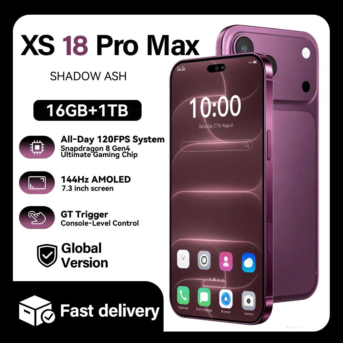 Vexaroa XS18 Pro Max 7.3" Smartphone 22GB+2TB 8000mAh — product image