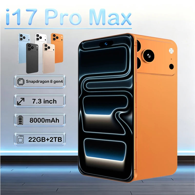 Vexaroa i17 Pro Max 5G Smartphone 4G Dual SIM 8000mAh 2026 — product image