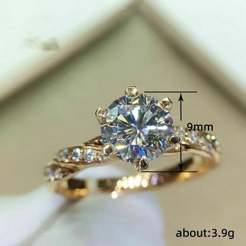 Vexaroa Gold-Tone Six-Prong CZ Wedding Ring — Vexaroa product image 4