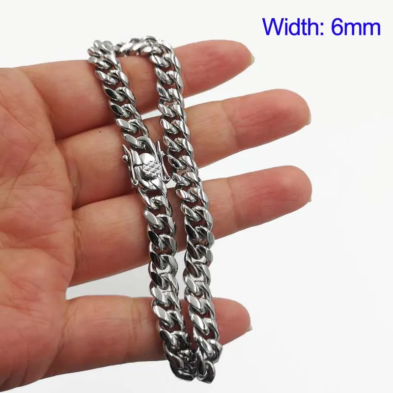 Vexaroa Stainless Steel Miami Cuban Chain Bracelet — Vexaroa product image 7