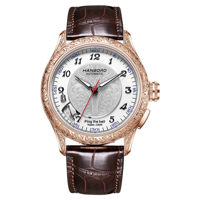Vexaroa Men's 100M Automatic Alarm Watch with Sapphire