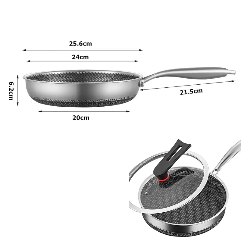 Vexaroa Honeycomb Frying Pan with Lid product photo, view 12