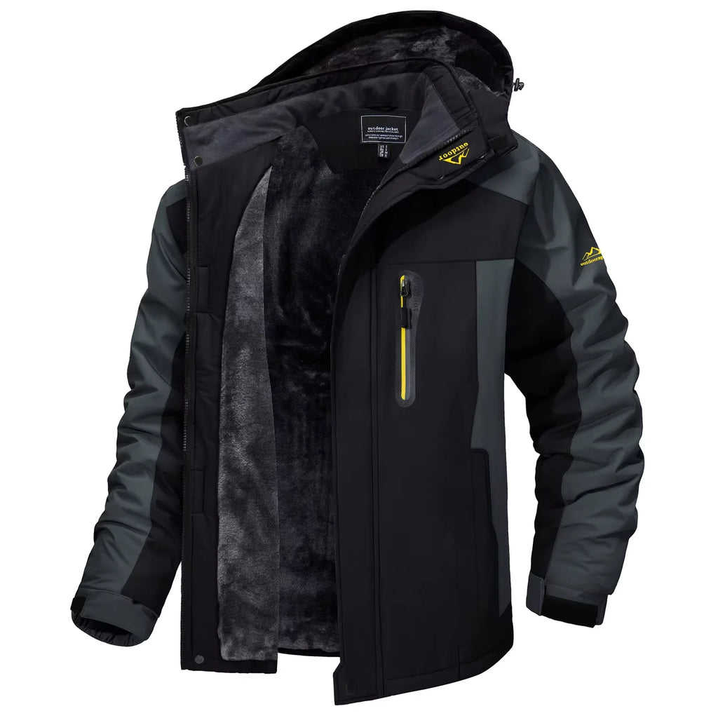 Vexaroa Men's Fleece-Lined Winter Parka