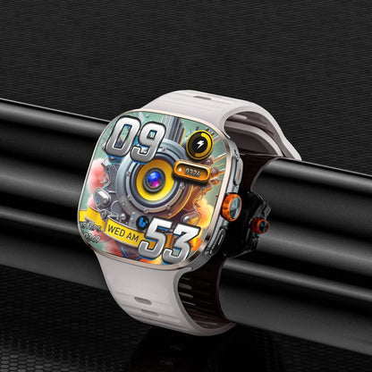 4G NFC GPS Android Smart Watch 2.16 AMOLED 480x480 HD Screen 3G+32G Rotating Camera Wifi Video Calls Fitness Tracker