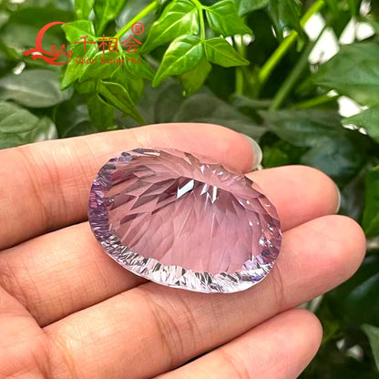 Collector's Masterpiece: 98.96 Carat Natural Amethyst - Stunning Large Oval Millennium Facet Cut, A Prime Investment Gem