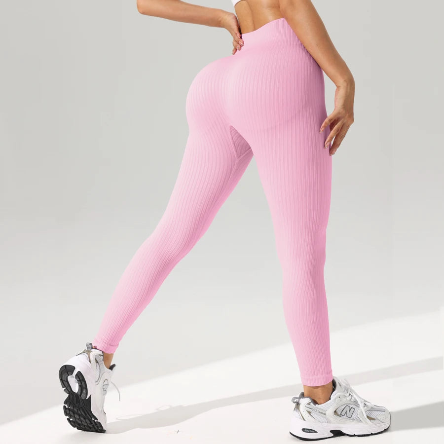 Vexaroa Seamless Tummy Control Yoga Leggings Gym Pants