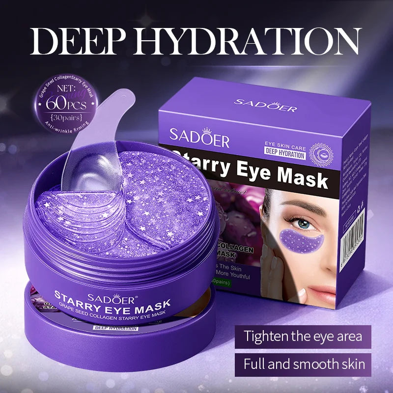 Vexaroa 60pcs Collagen Eye Mask Anti Dark Circles Anti-Aging