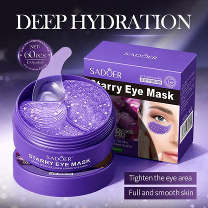 Vexaroa 60pcs Collagen Eye Mask Anti Dark Circles Anti-Aging