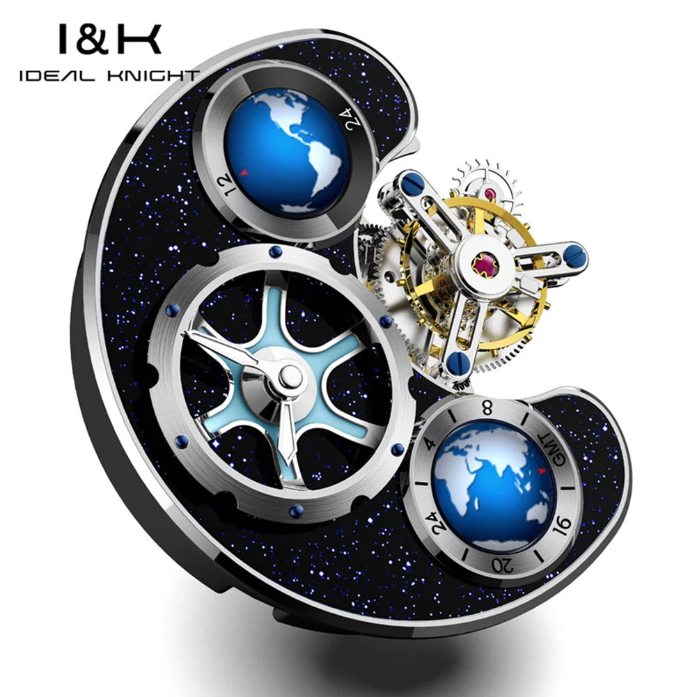 Tourbillon Watch Men 43mm Blue | Vexaro