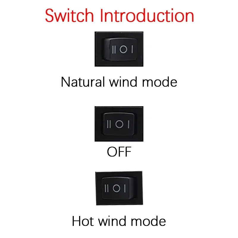 Vexaroa Lithium Battery Fan Heater Hot & Cold Dual Mode
